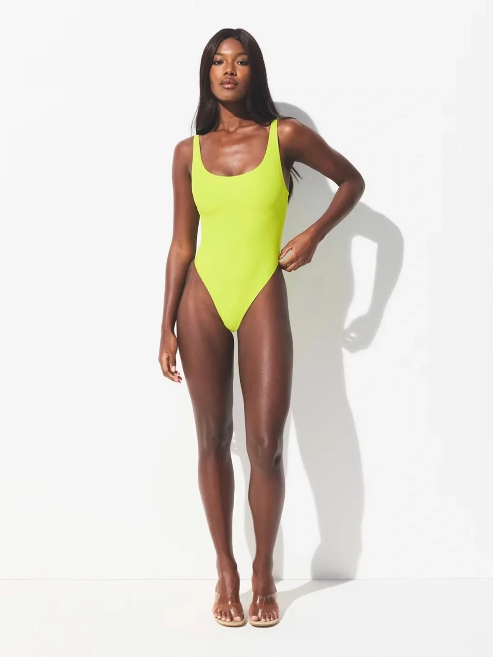 Skims Signature Swim Scoop Neck One Piece Sphene 3X